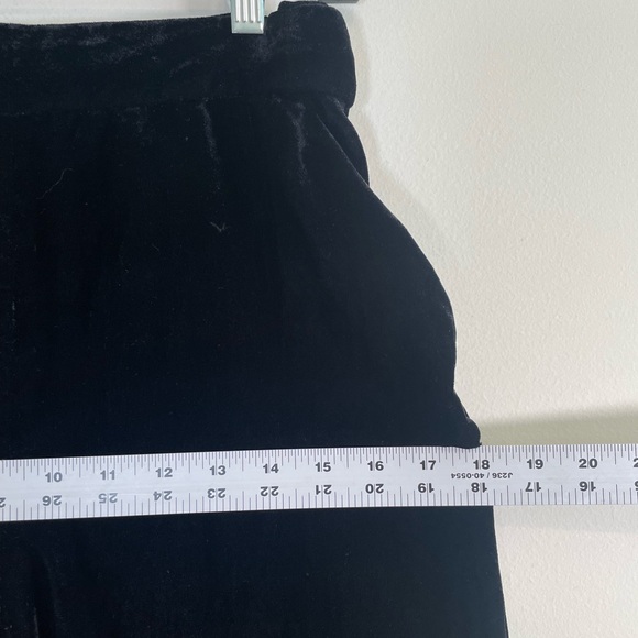 & Other Stories black velvet wide leg crop high waist culottes pants Women’s 4 - Picture 13 of 16